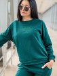 Жіночий костюм вільного крою - Тринітка - «Дженіфер» - Смарагд mini 5
