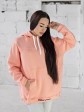 Жіночий худи на флісі з капюшоном Oversize - "Оллі" - персик mini 2