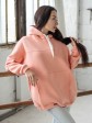 Жіночий худи на флісі з капюшоном Oversize - "Оллі" - персик mini 5