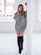 Жіноча туніка з високим горлом - Вовна - Акрил - "Мира" сірий mini 1