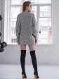 Жіноча туніка з високим горлом - Вовна - Акрил - "Мира" сірий mini 4