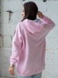 Жіночий худи на флісі з капюшоном Oversize - "Оллі" - рожевий mini 5