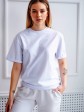 Футболка базова - біла - oversize - "Аніка" mini 2