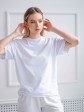 Футболка базова - біла - oversize - "Аніка" mini 3