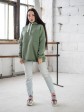 Жіночий худи на флісі з капюшоном Oversize - "Оллі" - хакі mini 2
