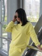 Жіночий костюм вільного крою - Тринітка - «Дженіфер» - Лимонний mini 3