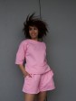 Костюм вільного крою - Футболка, шорти - Софія - Рожевий mini 6