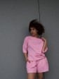 Костюм вільного крою - Футболка, шорти - Софія - Рожевий mini 8
