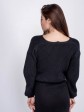 В'язана жіноча кофта - Бавовна - Шерсть - Акрил - "Келлі" - Чорна mini 7