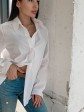 Жіноча сорочка - Чоловічий крій - Бавовна - "Олівія" - Біла mini 1