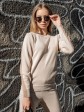 Женский костюм  мелкой вязки  - «Кристина» - Бежевый mini 3
