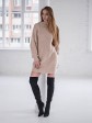 Жіноча туніка з високим горлом - Вовна - Акрил - "Мира" бежевий mini 2
