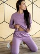 Жіночий костюм - Тринитка на флісі - «Белла» - Ліловий mini 1
