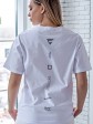 Футболка oversize "Ніка" біла  Oversize mini 