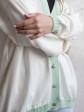 Кардиган з гудзиками - oversize - "Беатріс" - Молочно-оливковий mini 2