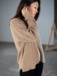 Светр "Кетрін" - OVERSIZE - Вовна - Біж-карамель mini 2