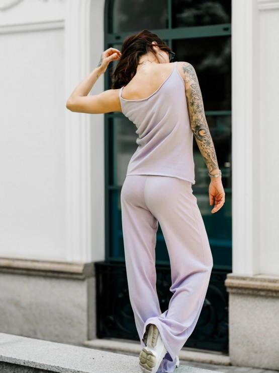 Майка жіноча - Машинна в'язка - Лавандовий 2