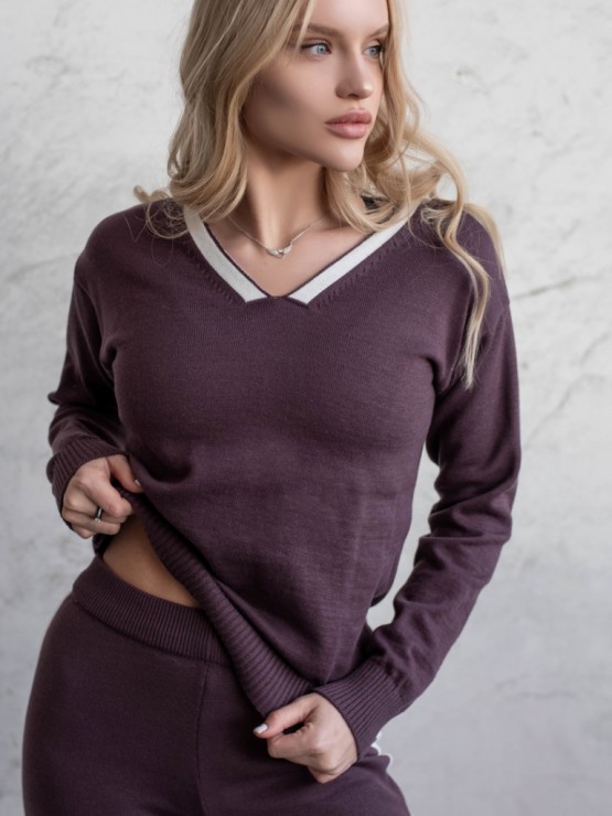 Жіночий костюм - Вовна - "Кейт" - Слива 