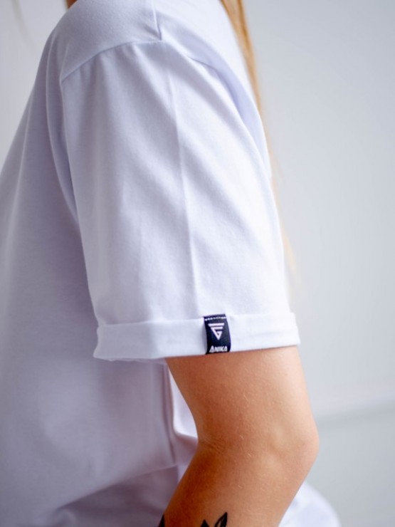 Футболка базова - біла - oversize - "Аніка" 5