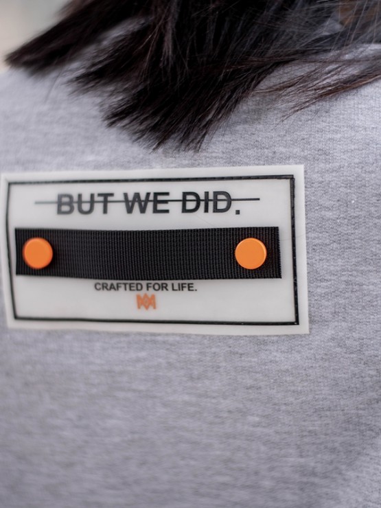 Жіночий спортивний костюм-трійка з коротким топом, брюками та бомбером - "Б'янка" - сірий крейда 8