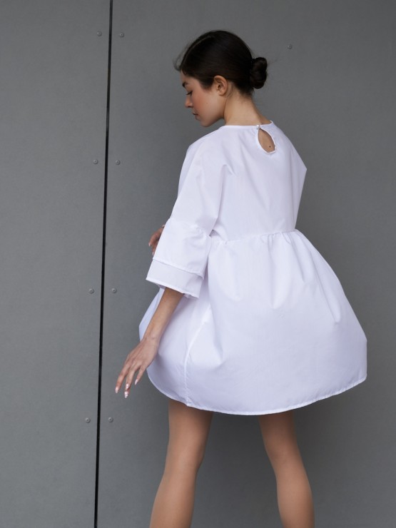 Літня сукня - Бавовна - Оversize - "Мія" - Біла 2