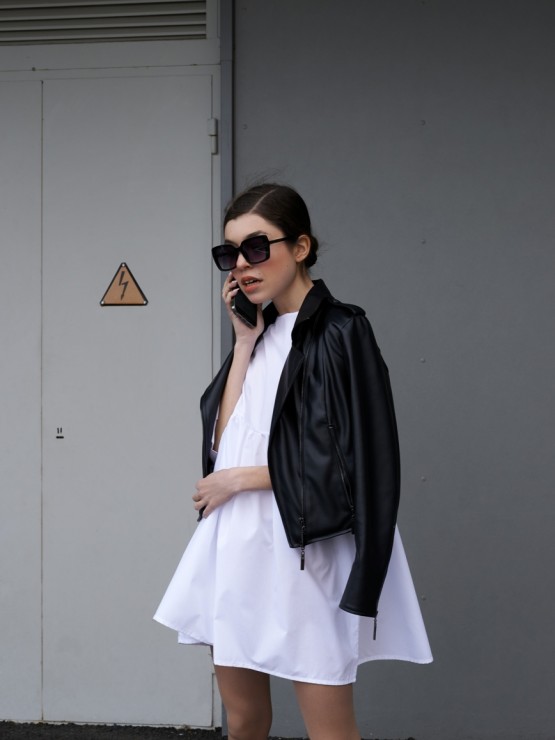 Літня сукня - Бавовна - Оversize - "Мія" - Біла 3