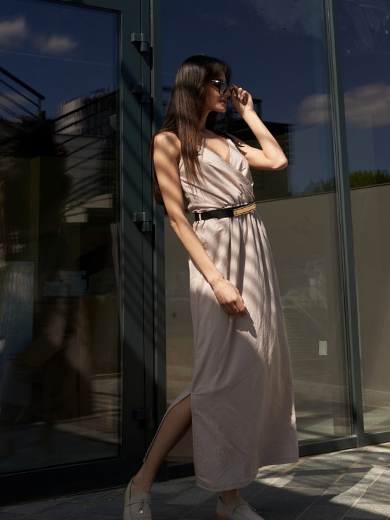 Літній трикотажний сарафан - «Домініка» - Бежевий 7