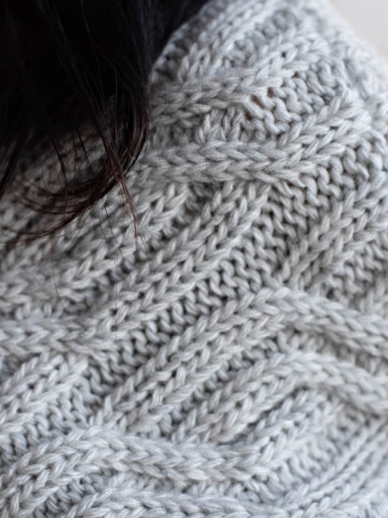 Укорочений кардиган із гудзиками - one size - "FLORA" - Сірий 5