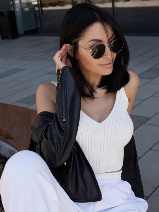 Топ жіночий - Машинна в'язка - Молочний 