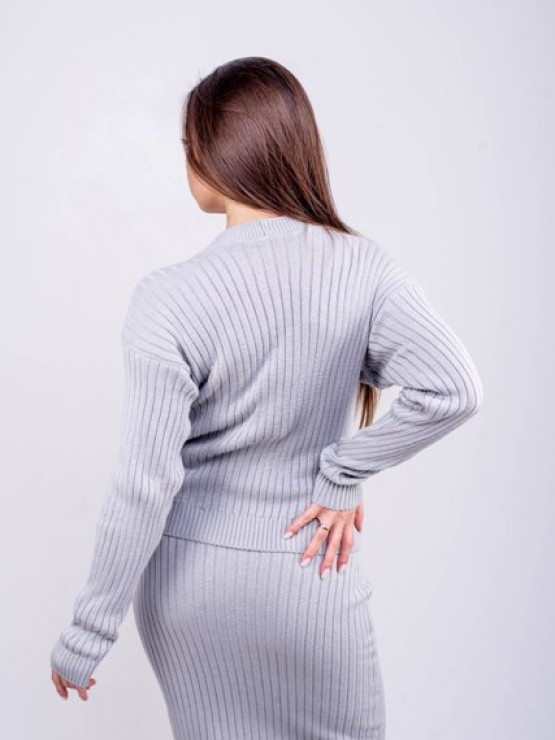 В'язана жіноча кофта "Елізабет" - Чорна 2