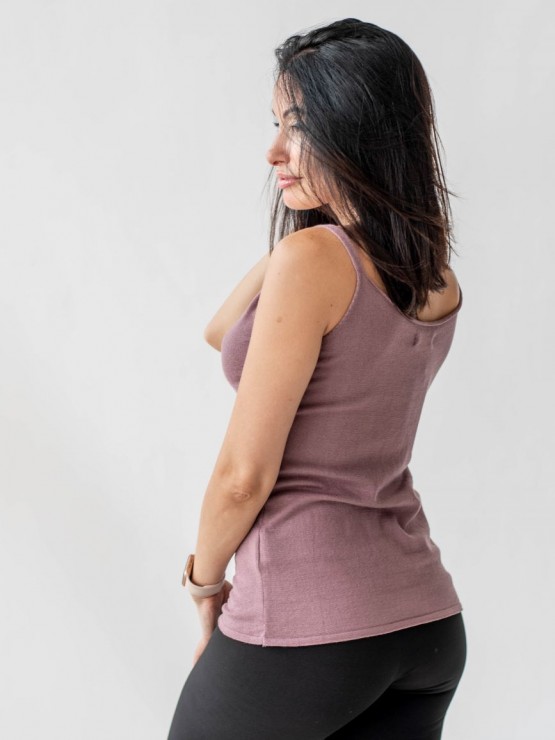 Майка жіноча - Машинна в'язка -  Слива 2