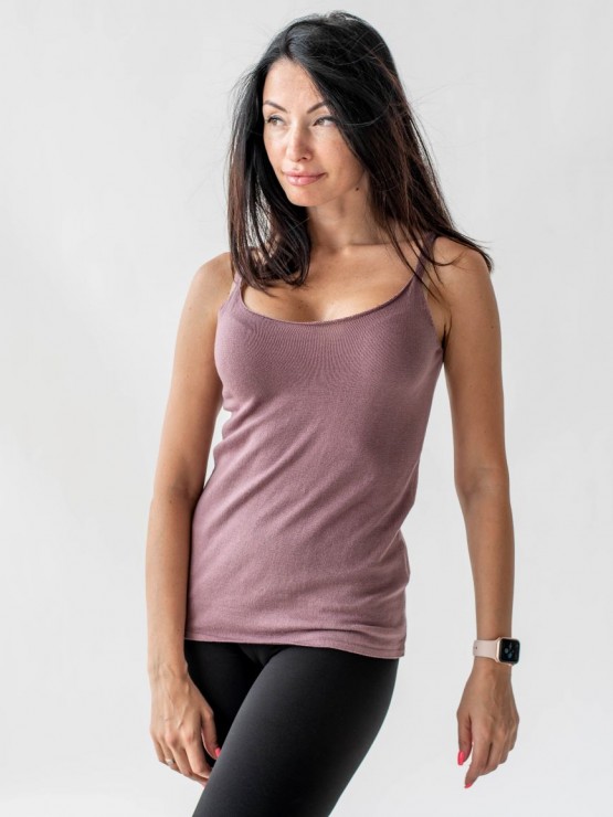 Майка жіноча - Машинна в'язка -  Слива 4