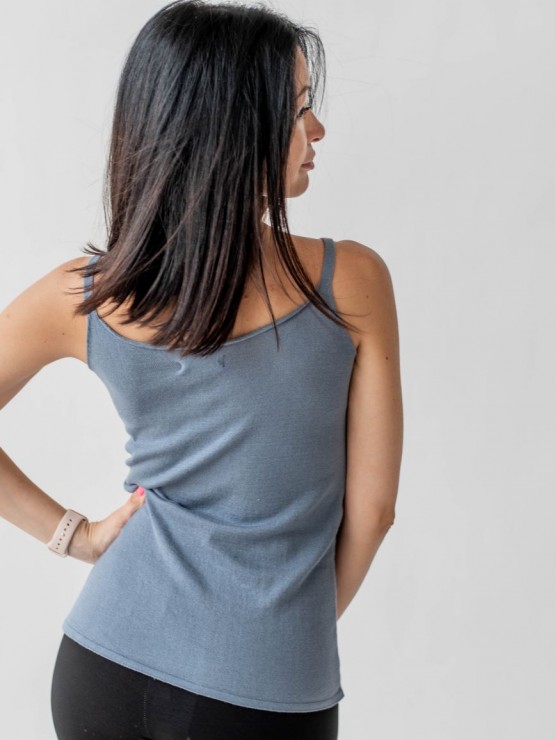 Майка жіноча - Машинна в'язка -  Графіт 5