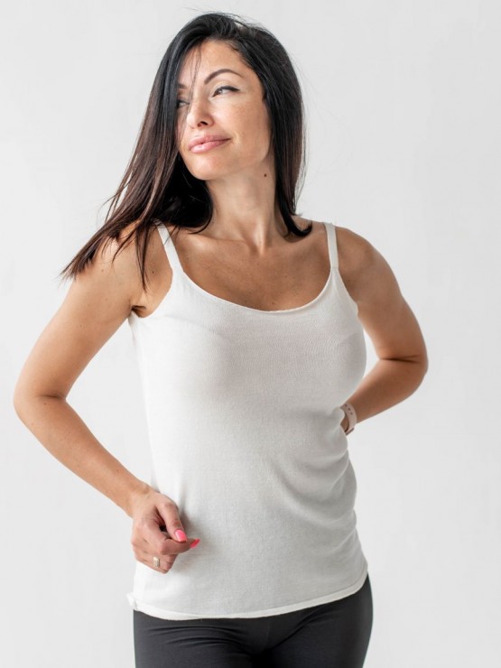 Майка жіноча - Машинна в'язка -  Молоко 3