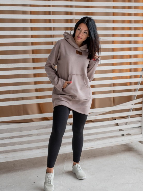 Жіноче худі з капюшоном - Кава 1