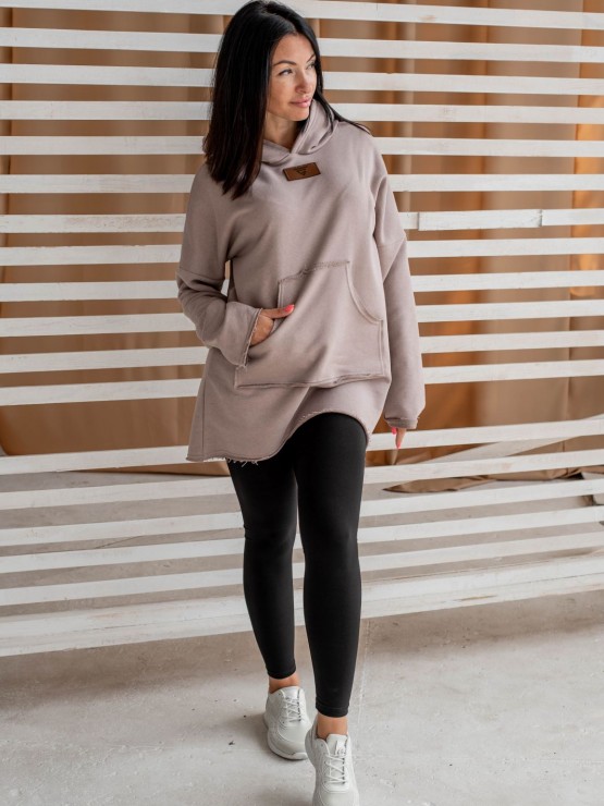 Жіноче худі з капюшоном - Кава 2