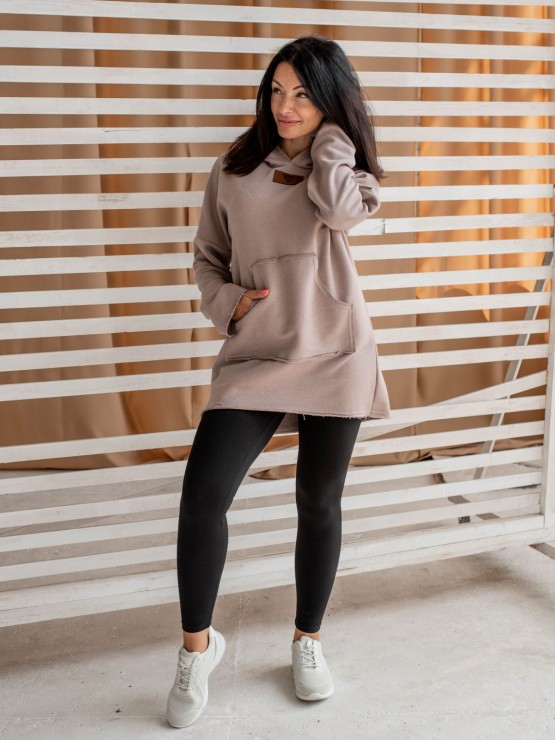 Жіноче худі з капюшоном - Кава 3
