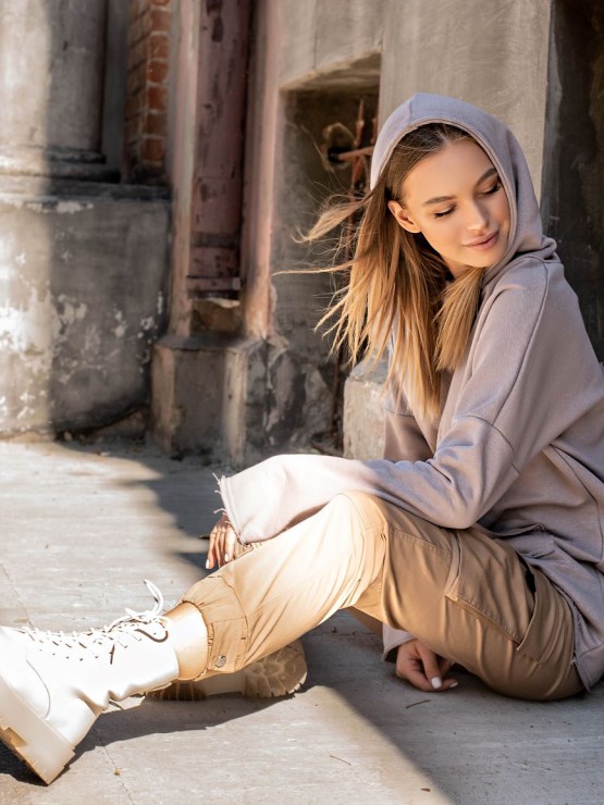 Жіноче худі з капюшоном - Кава 6