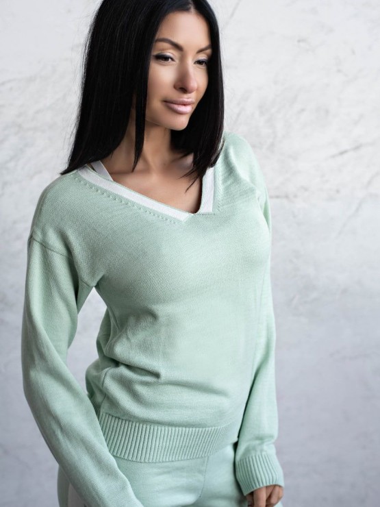 Жіночий костюм - Вовна - "Кейт" - Оливка 