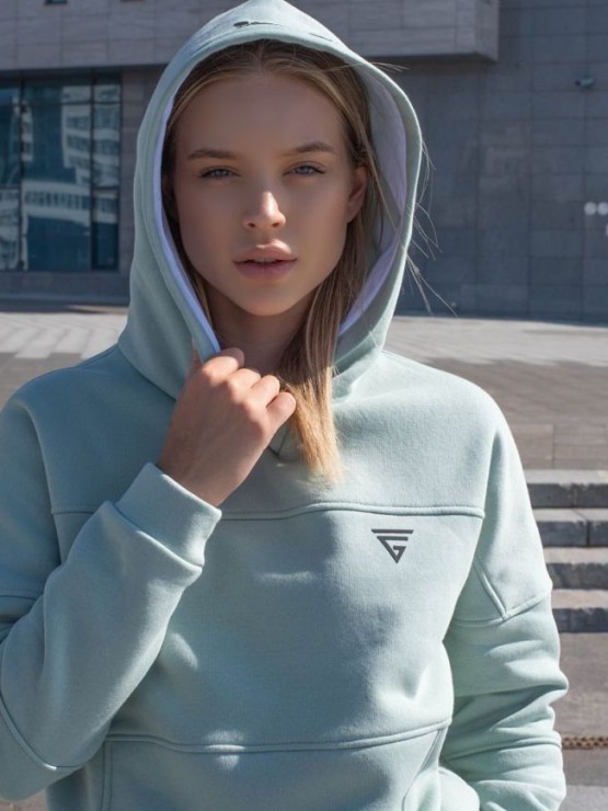 Жіночий спортивний костюм на флісі - "Аврора" - оливка-хакі 4