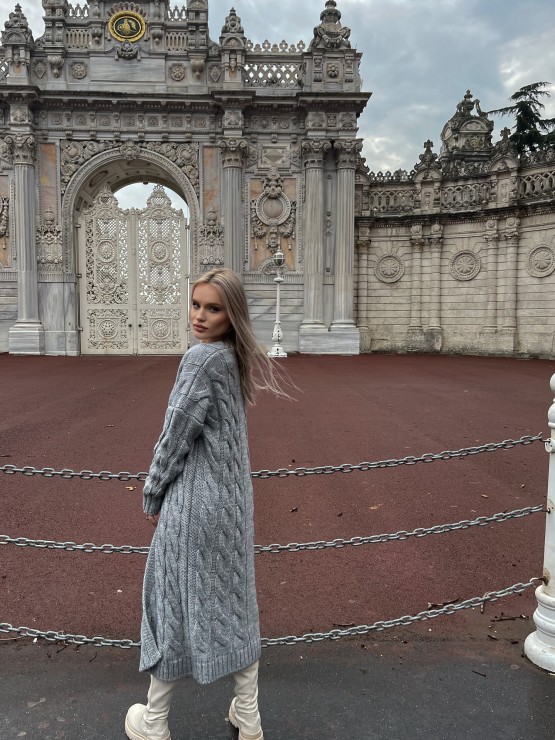 Кардиган Тіффані(сірій) машинна в'язка 1