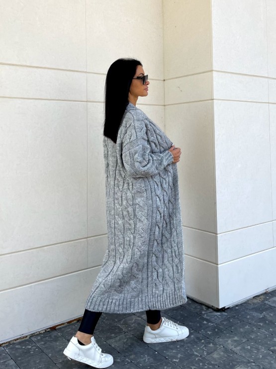 Кардиган Тіффані(сірій) машинна в'язка 11