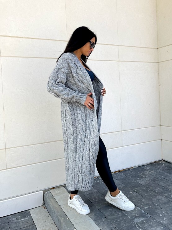 Кардиган Тіффані(сірій) машинна в'язка 12