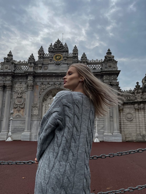 Кардиган Тіффані(сірій) машинна в'язка 2