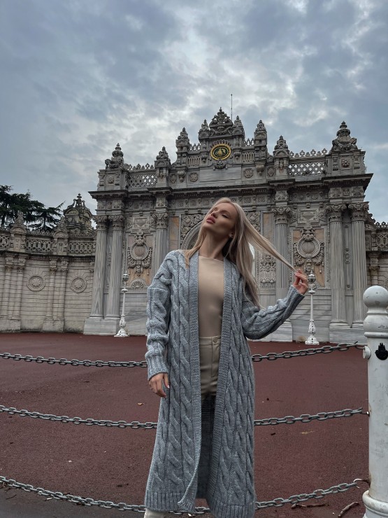 Кардиган Тіффані(сірій) машинна в'язка 3