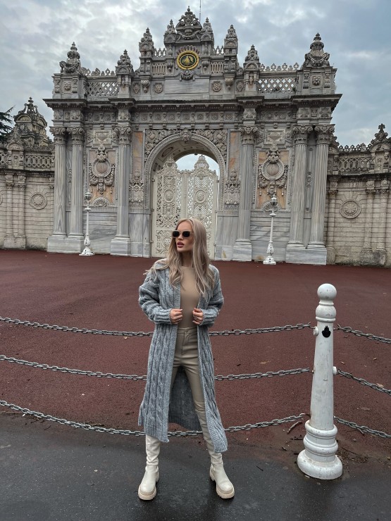 Кардиган Тіффані(сірій) машинна в'язка 7