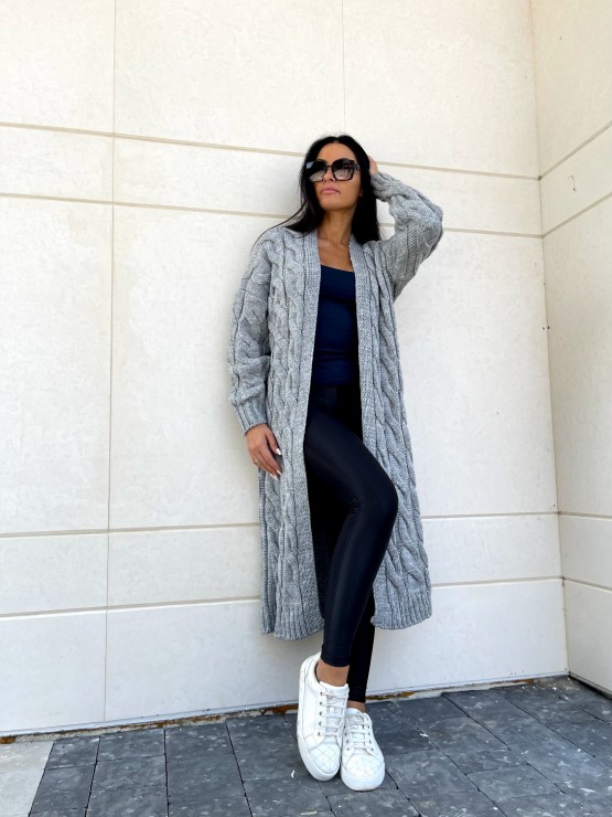 Кардиган Тіффані(сірій) машинна в'язка 9