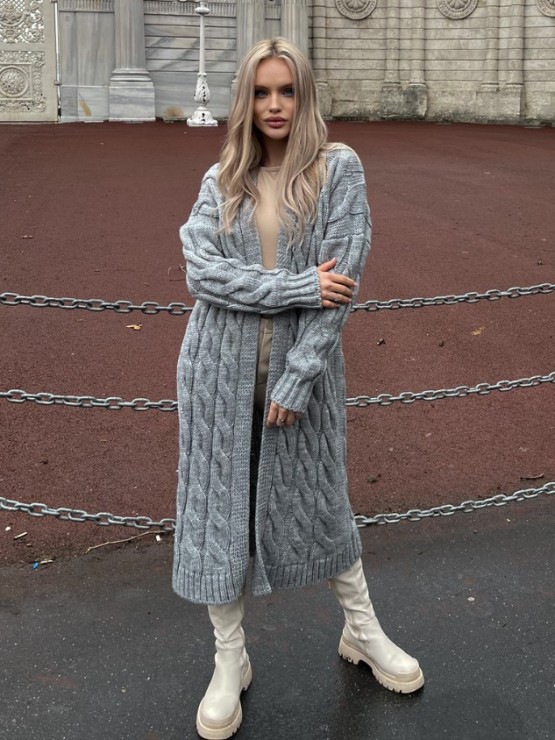 Кардиган Тіффані(сірій) машинна в'язка 