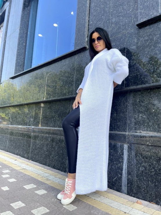 Кардиган машинної в'язки "Ада"білий 2