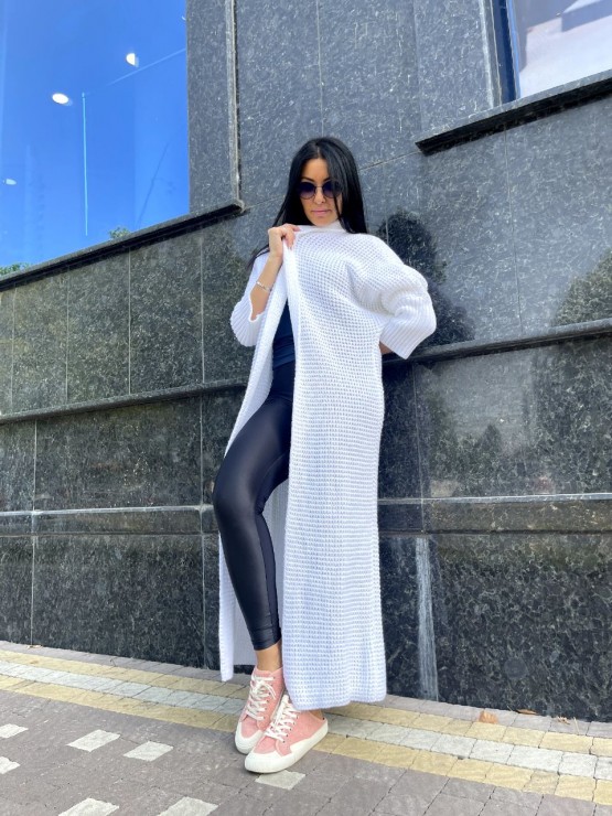 Кардиган машинної в'язки "Ада"білий 4